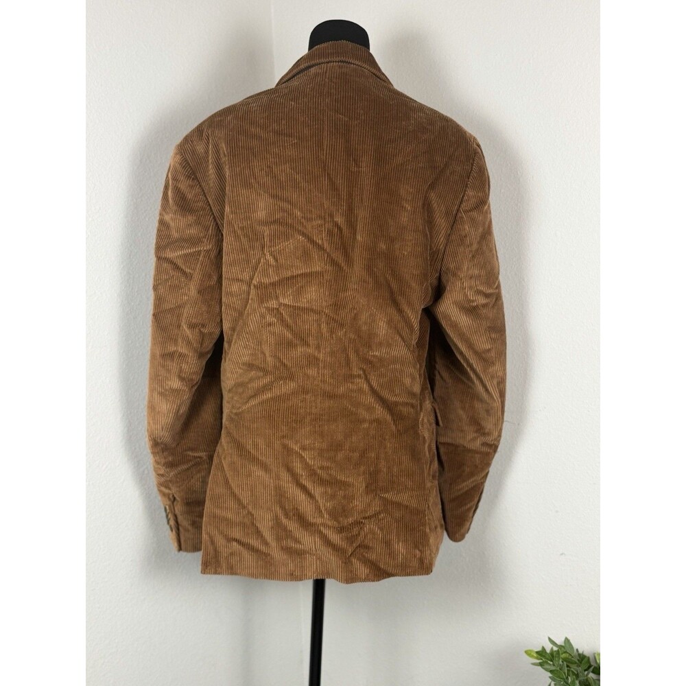 MNG Man Corduroy Blazer Men’s 40R Slim Fit Brown Tan 2-Button Sport Coat - Picture 5 of 16